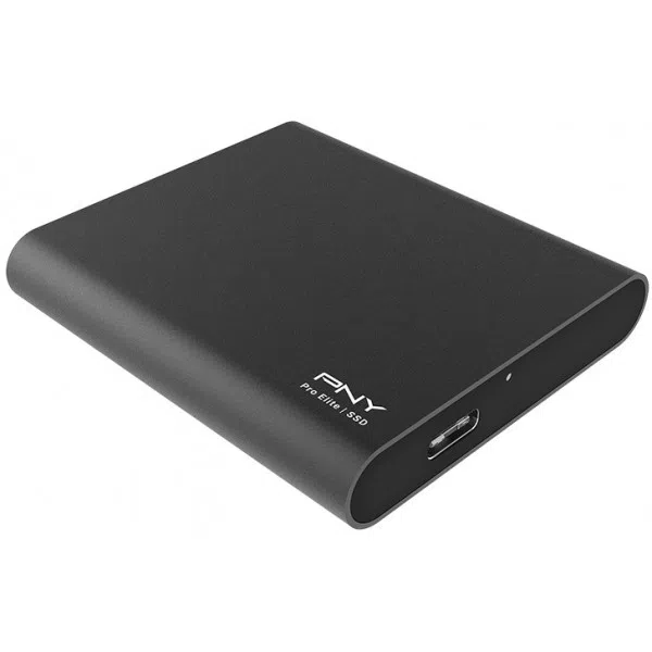 M.2 External SSD 250GB PNY ELITE Pro, USB 3.1 Gen 2, USB-C, Includes USB-C to A / USB-C to C cables, Sequential Read/Write: up to 880/900 MB/s, Windows®, Mac, PS4 and Xbox One compatible, Light, Portable, Durable, Ultra-compact aluminum housing