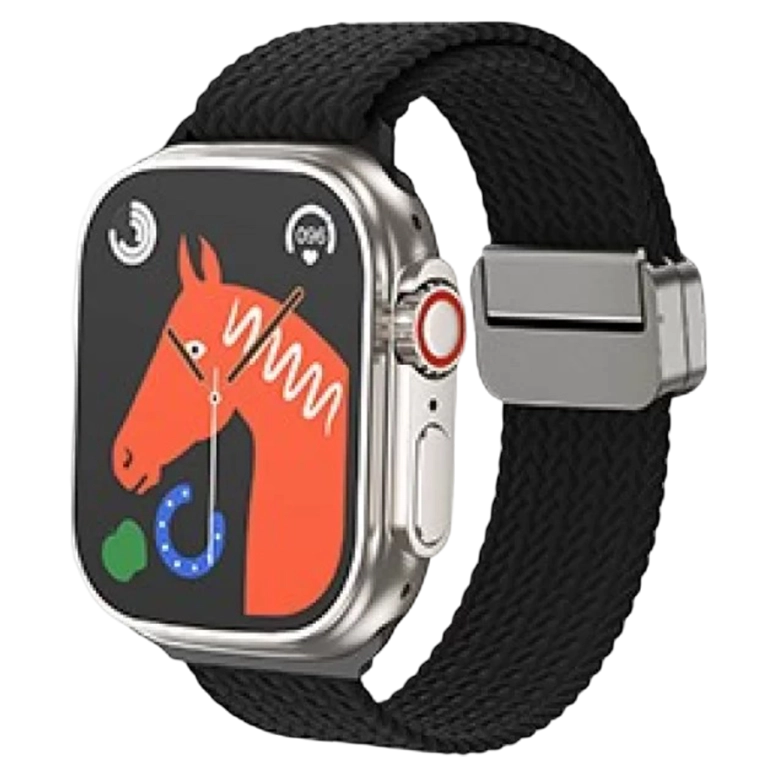 HOCO AS104 Lightweight nylon braided magnetic buckle strap for iWatch(42/44/45/49mm) black