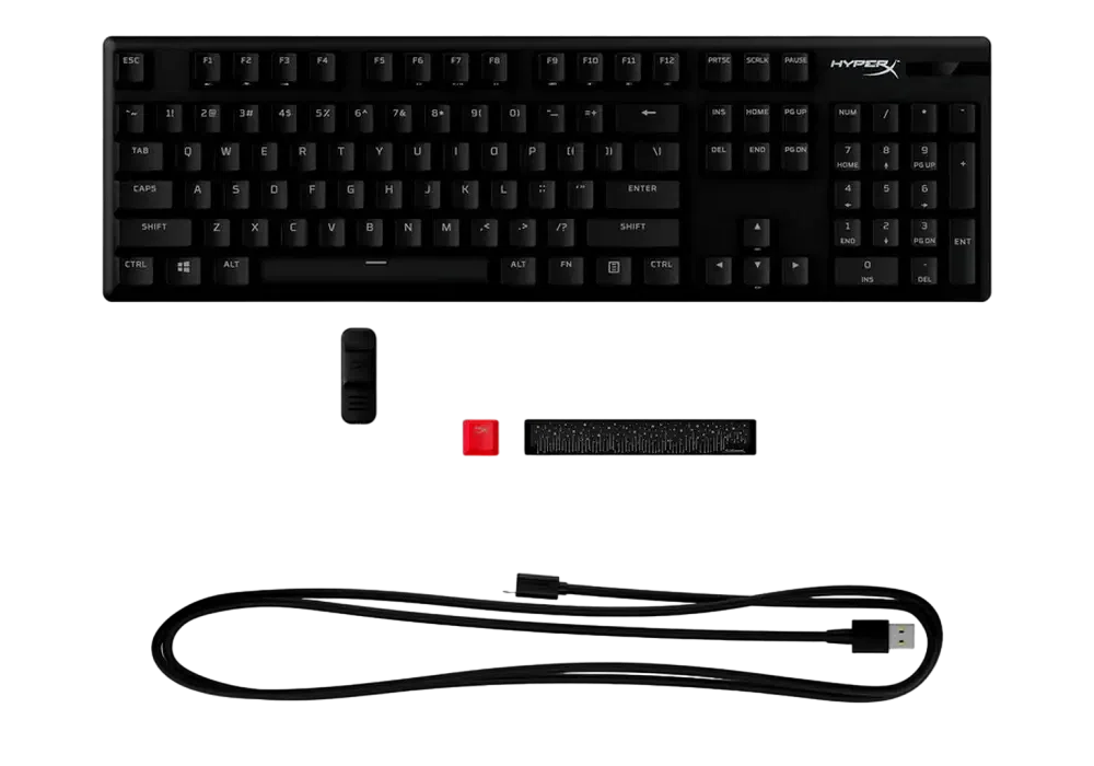 Клавиатура HyperX Alloy Origins PBT, Проводное, Чёрный 4