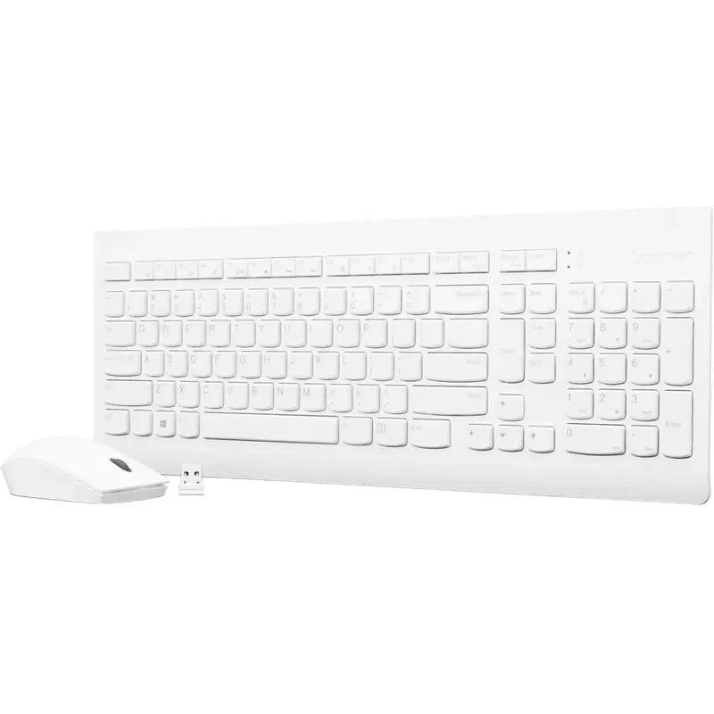 Клавиатура и мышь Lenovo 510 USB Combo (GX31F38001), White 3