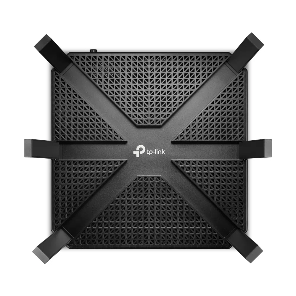 TP-LINK Archer Archer C4000 AC4000 Tri Band Wireless Gigabit Router, MU-MIMO, 1625Mbps + 1625Mbps at 5Ghz + 750Mbps at 2.4Ghz, 802.11ac/a/b/g/n + 802.3ab, 1 Gigabit WAN + 4 Gigabit LAN, 1xUSB 3.0+1xUSB2.0, 6 detachable antennas 3