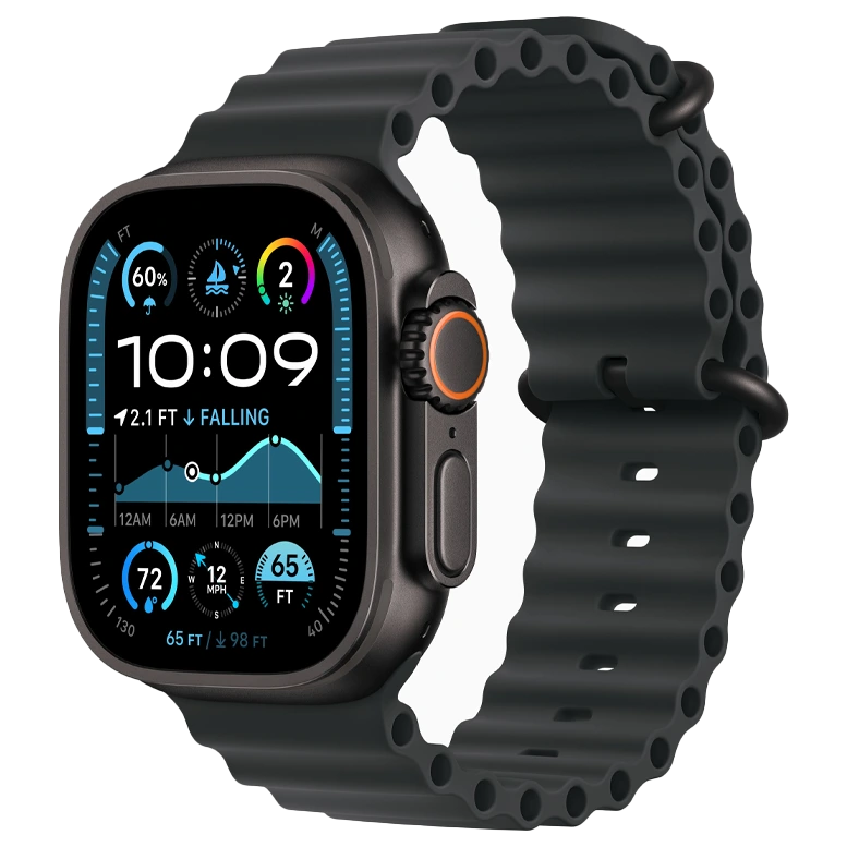 Apple Watch Ultra 2 Black Ocean Band Black 5