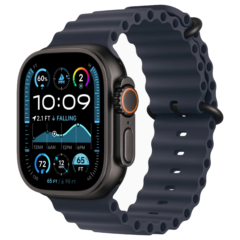 Apple Watch Ultra 2 Black Ocean Band Navy 4