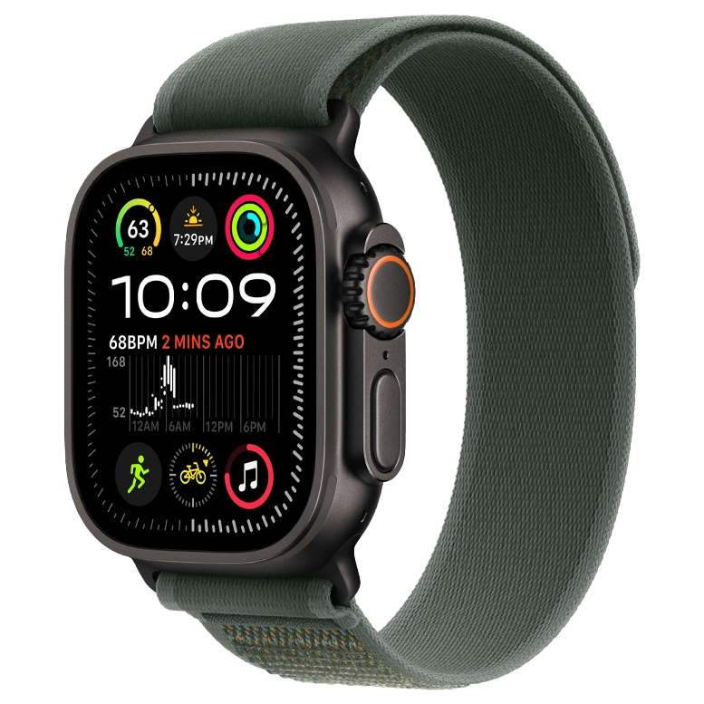 Apple Watch Ultra 2 Black Trail Loop Green 4