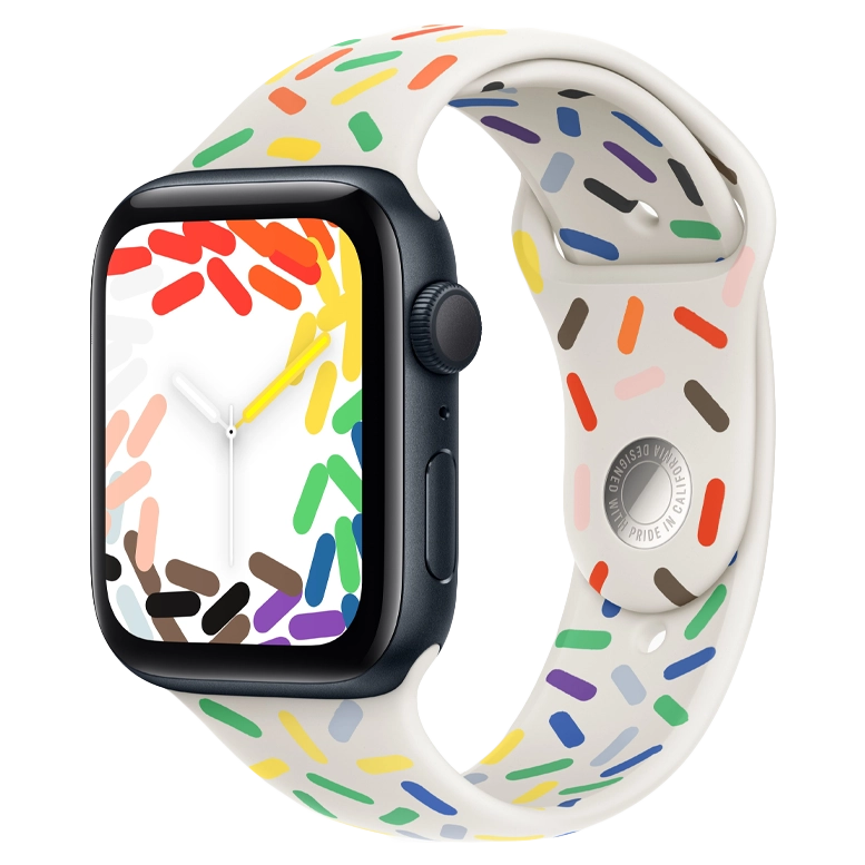 Apple Watch SE 2024 Midnight GPS Sport Band Pride Edition 44 mm 2