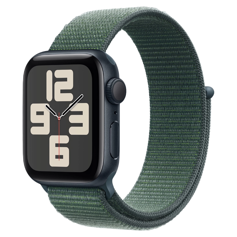 Apple Watch SE 2024 Midnight GPS Textile Sport Loop Lake Green 40mm 2