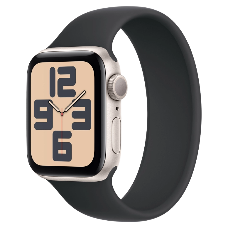 Apple Watch SE 2024 Starlight GPS Solo Loop Black 40 mm 2