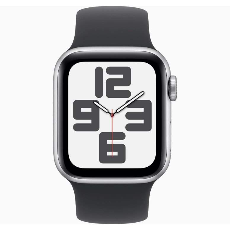 Apple Watch SE 2024 Silver GPS Solo Loop Black 44 mm 3