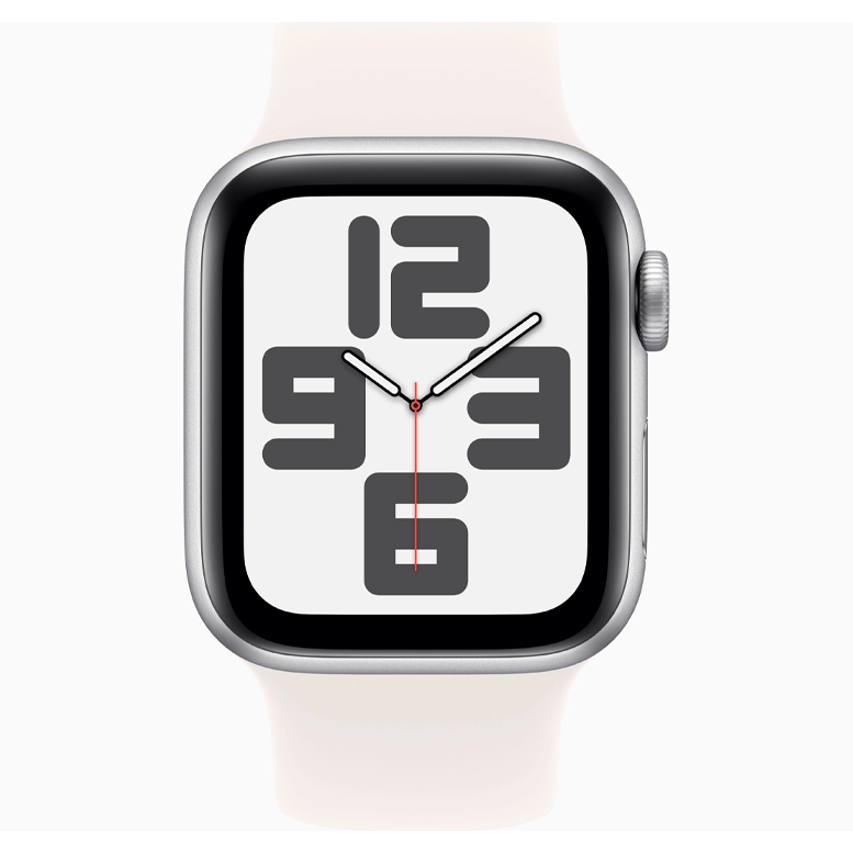 Apple Watch SE 2024 Silver GPS Solo Loop Light Blush 44 mm 3