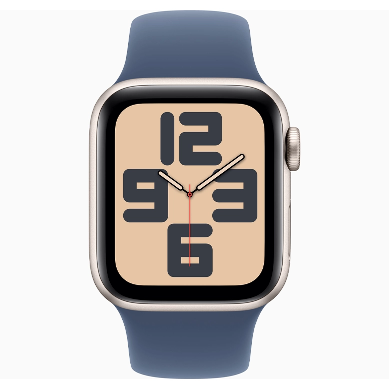 Apple Watch SE 2024 Starlight GPS Sport Band Denim 44 mm 8