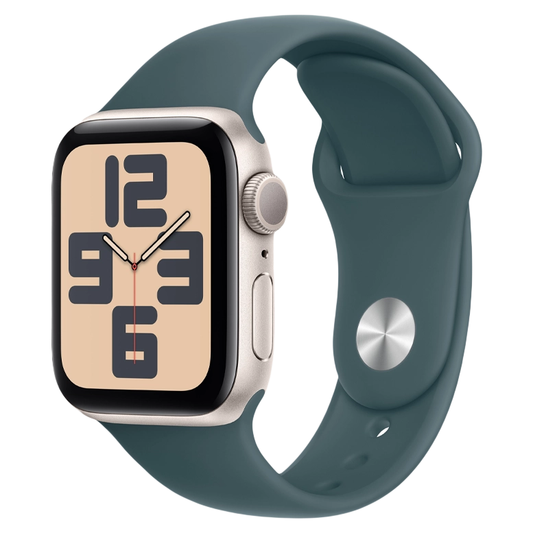 Apple Watch SE 2024 Starlight GPS Sport Band Lake Green 40 mm 2