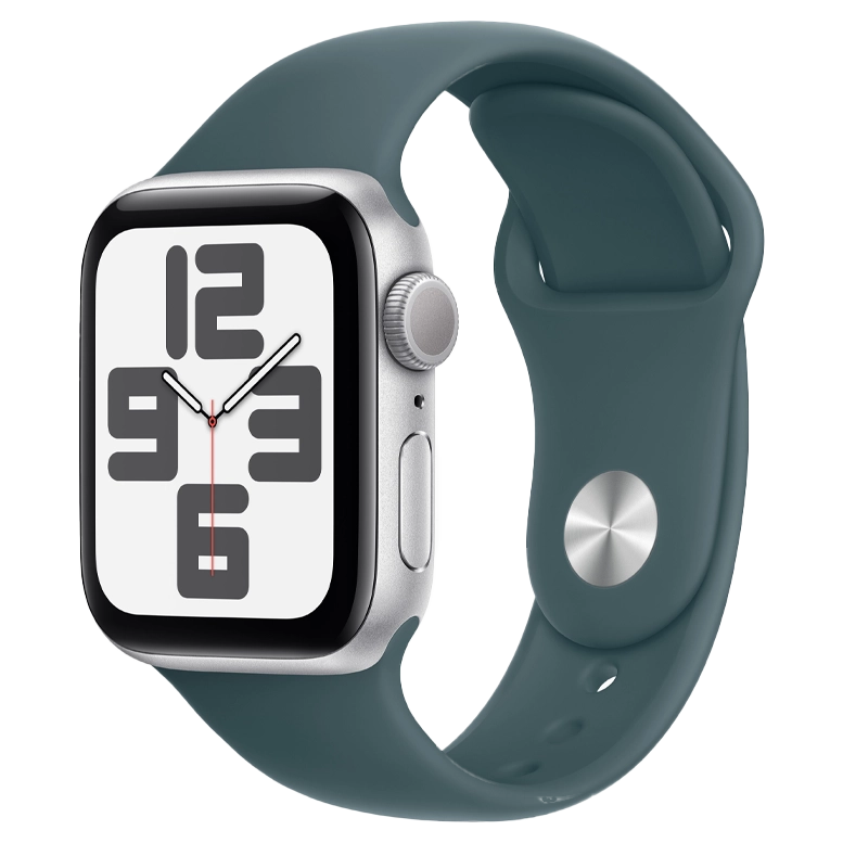 Apple Watch SE 2024 Silver GPS Sport Band Lake Green 40 mm 2