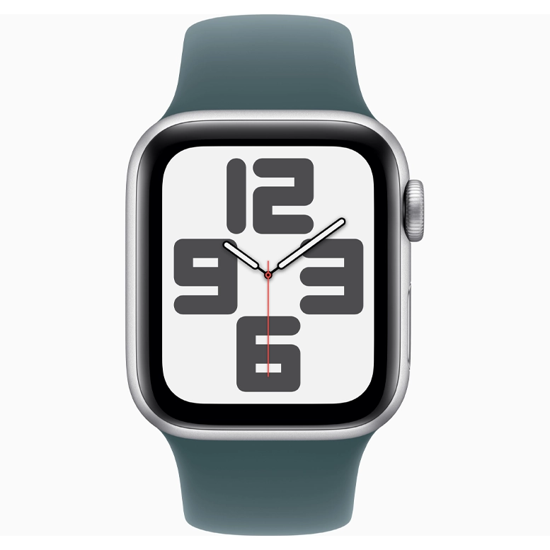 Apple Watch SE 2024 Silver GPS Sport Band Lake Green 44 mm 4