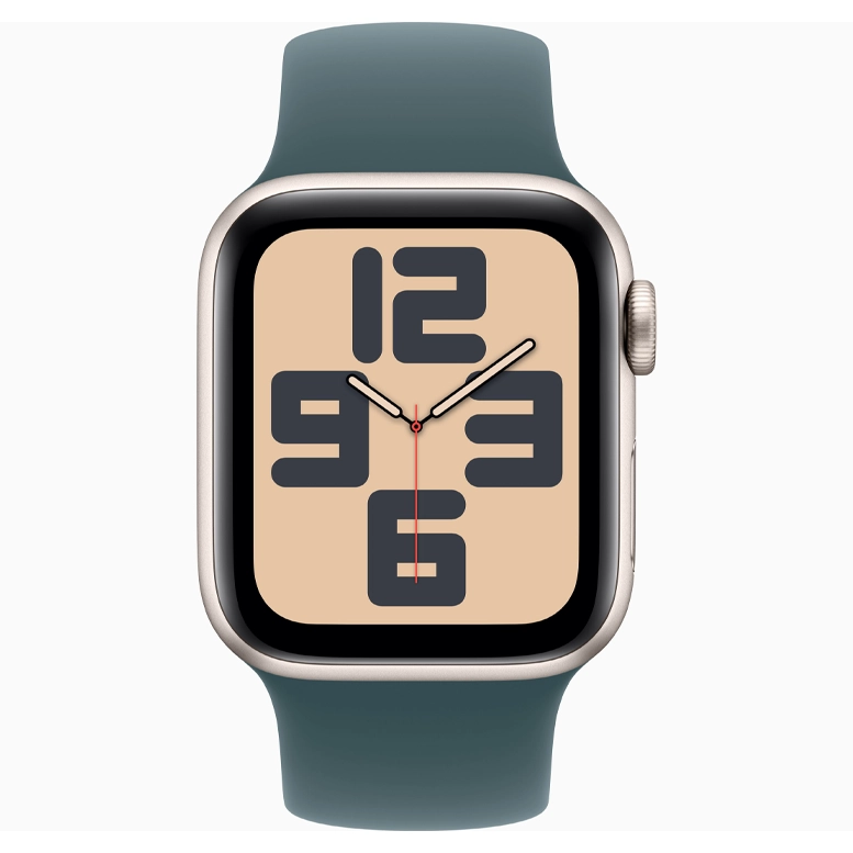 Apple Watch SE 2024 Starlight GPS Sport Band Lake Green 44 mm 4