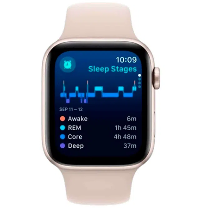 Apple Watch SE 2024 Starlight GPS Sport Band Light Blush 44 mm 5