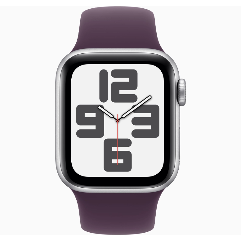 Apple Watch SE 2024 Silver GPS Sport Band Plum 44 mm 6