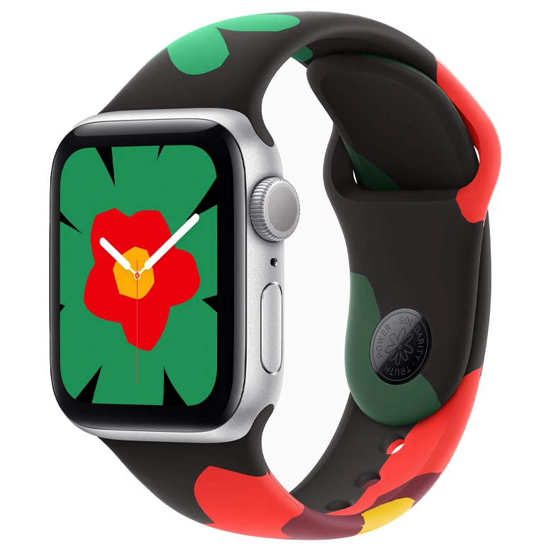 Apple Watch SE 2024 Silver GPS Sport Band Unity Bloom 40 mm 5