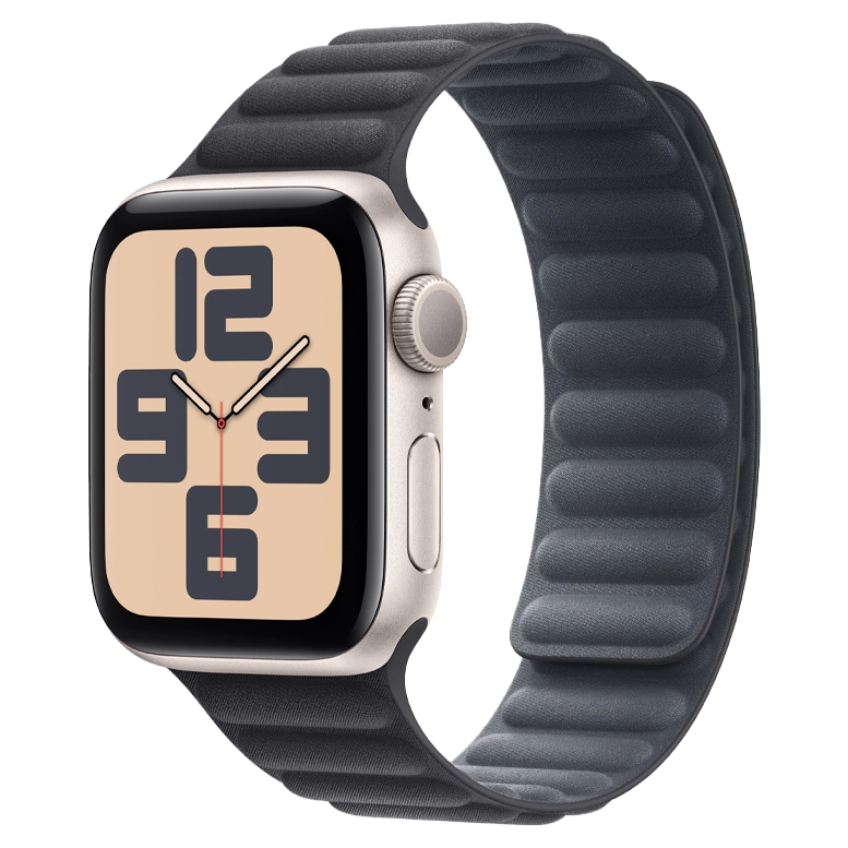 Apple Watch SE 2024 Starlight GPS Textile Magnetic Link Black 40 mm 2