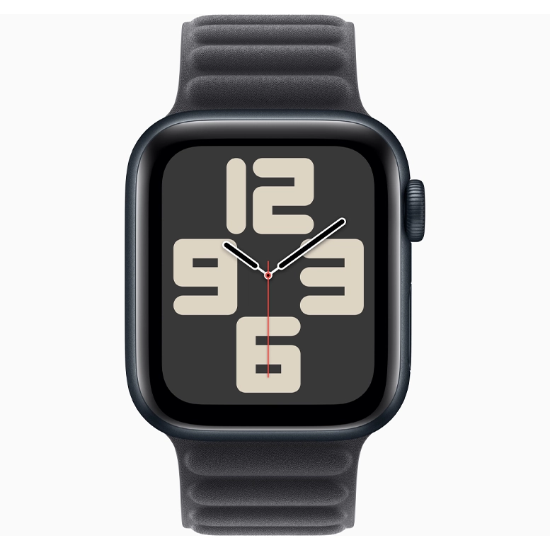 Apple Watch SE 2024 Midnight GPS Textile Magnetic Link Black 44 mm 4