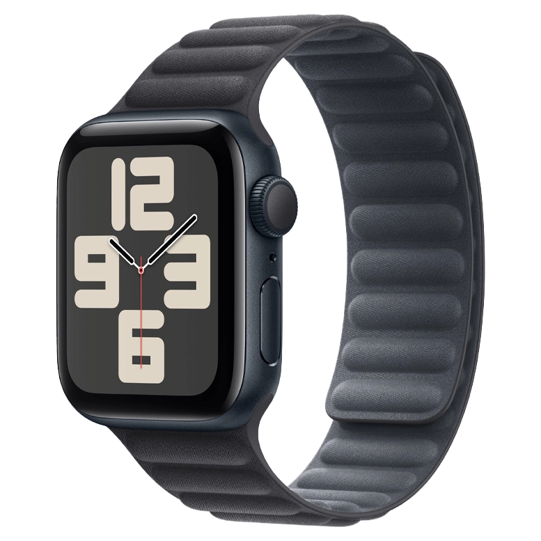 Apple Watch SE 2024 Midnight GPS Textile Magnetic Link Black 44 mm 2