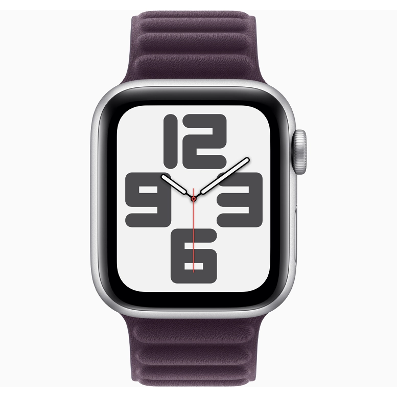 Apple Watch SE 2024 Silver GPS Textile Magnetic Link Blackberry 44 mm 4