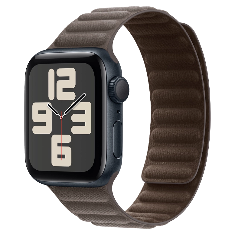 Apple Watch SE 2024 Midnight GPS Textile Magnetic Link Dark Taupe 40 mm 2