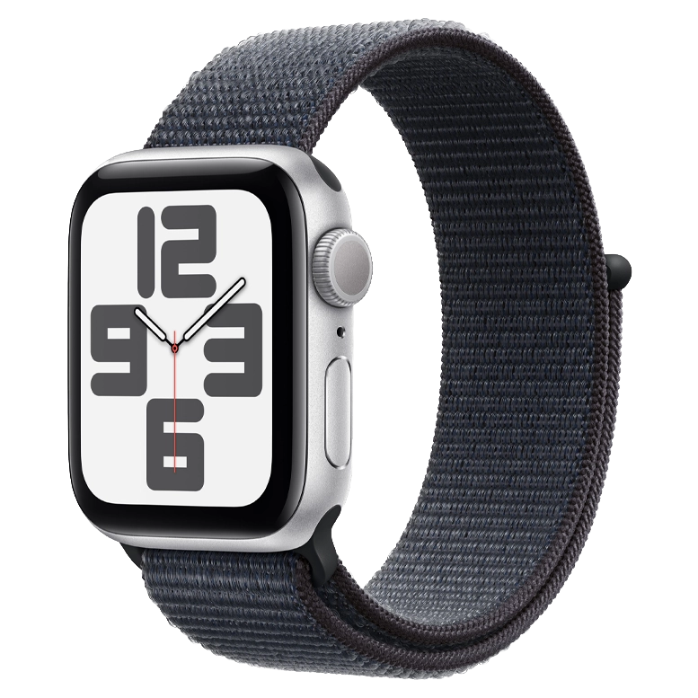 Apple Watch SE 2024 Silver GPS Textile Sport Loop Ink 40 mm 2
