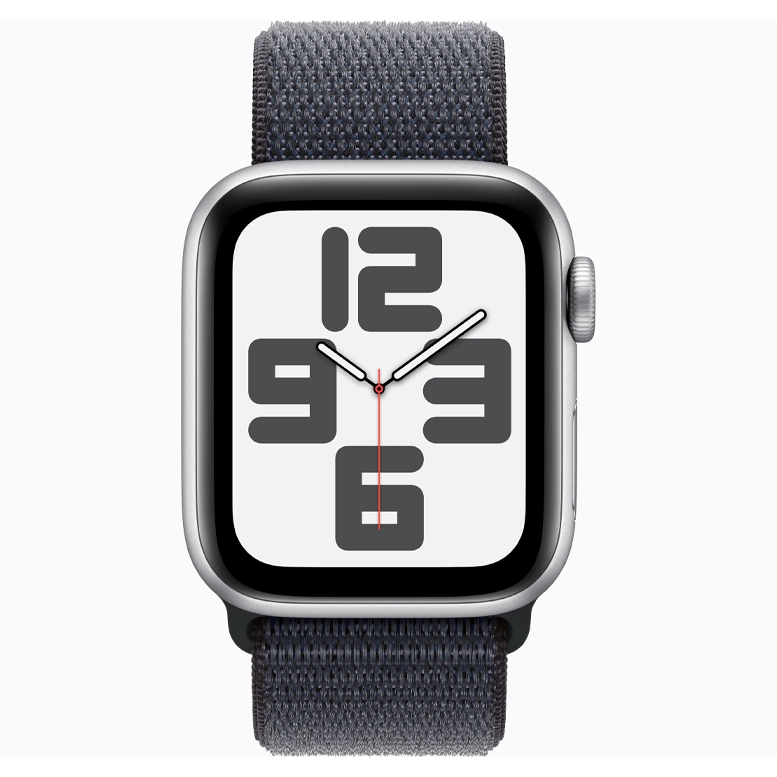 Apple Watch SE 2024 Silver GPS Textile Sport Loop Ink 44mm 4