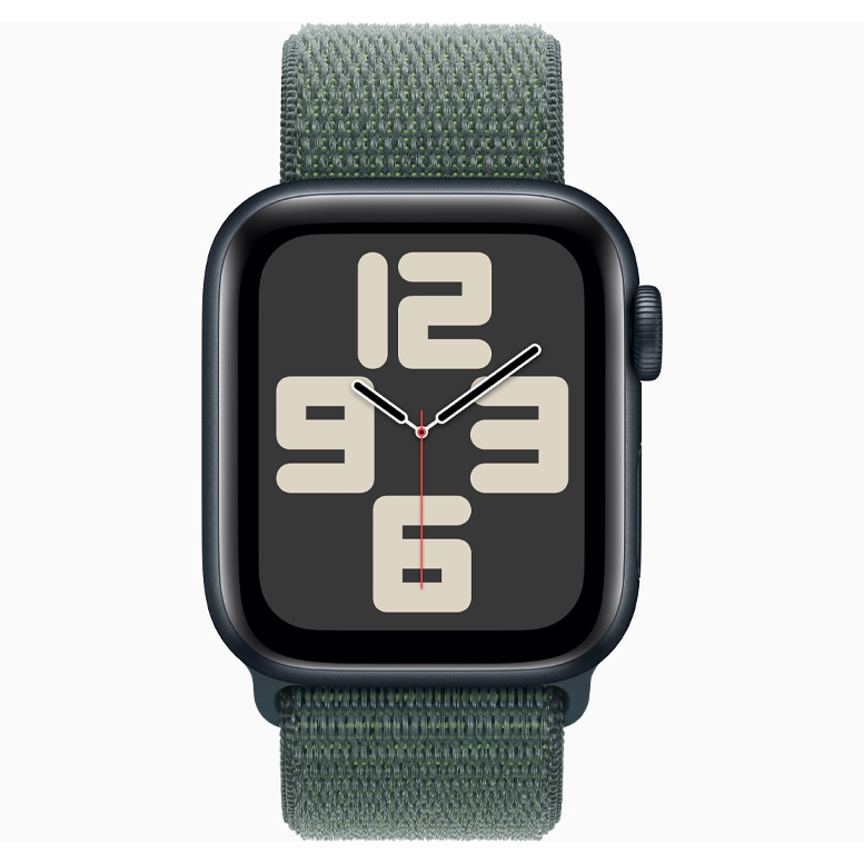Apple Watch SE 2024 Midnight GPS Textile Sport Loop Lake Green 44mm 4