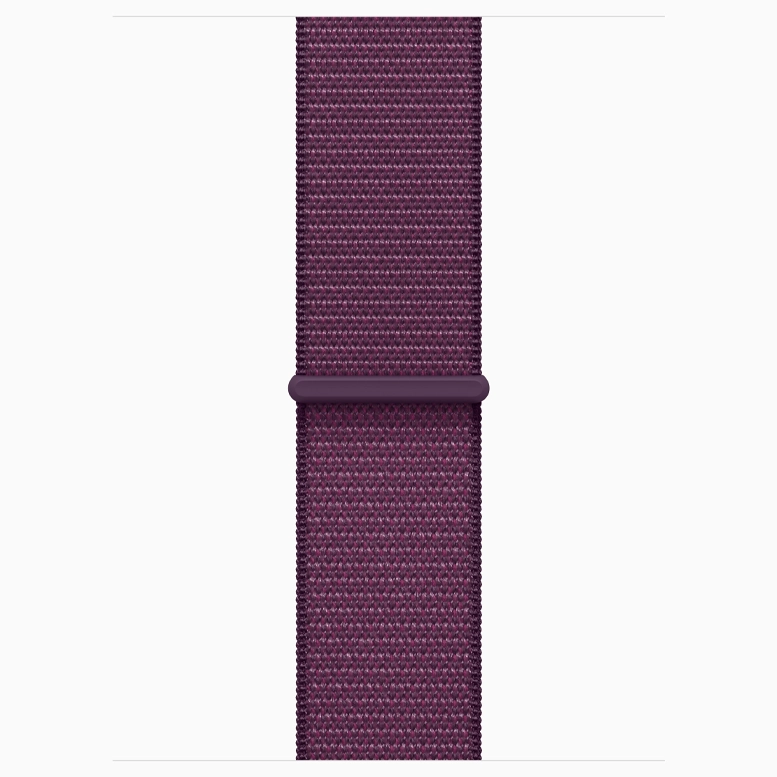 Apple Watch SE 2024 Silver GPS Textile Sport Loop Plum 40 mm 10