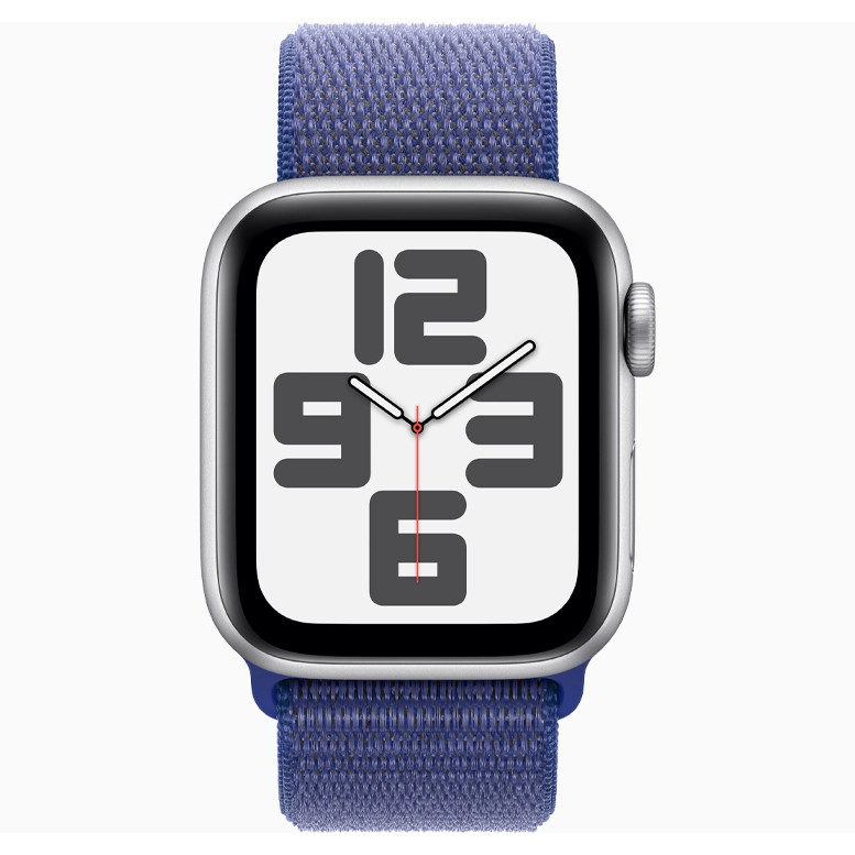 Apple Watch SE 2024 Silver GPS Textile Sport Loop Ultramarine 44mm 3