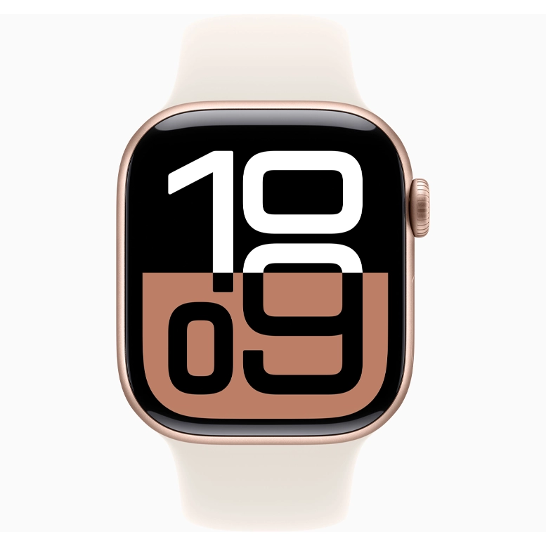Apple Watch 10 Aluminum GPS Rose Gold Sport Band Starlight 42 mm 3