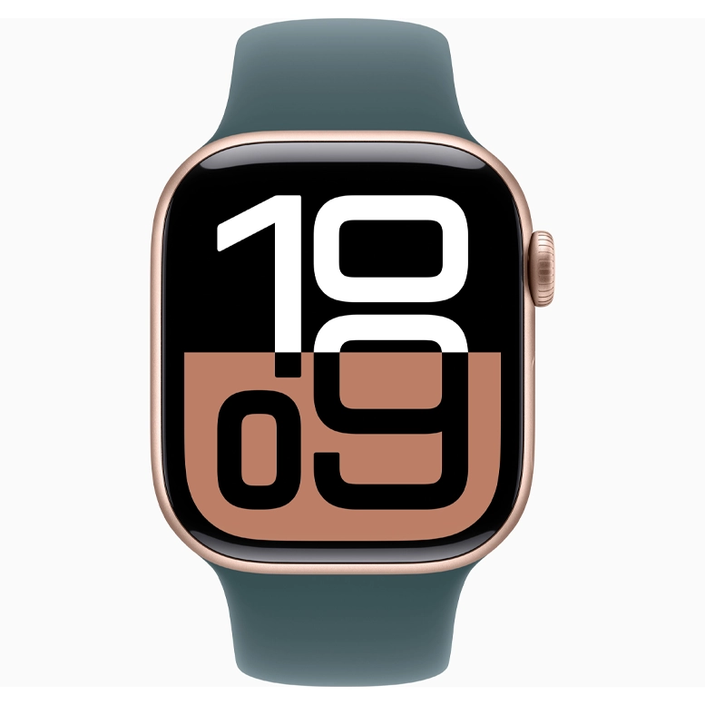 Apple Watch 10 Aluminum GPS Rose Gold Sport Band Lake Green 46 mm 3