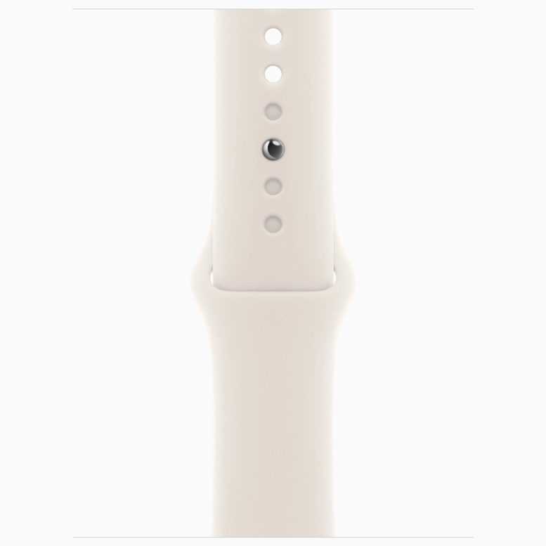 Apple Watch 10 Aluminum GPS Silver Sport Band Starlight 46 mm 9