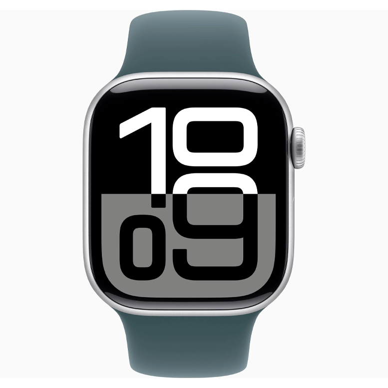 Apple Watch 10 Aluminum GPS Silver Sport Band Lake Green 46 mm 3