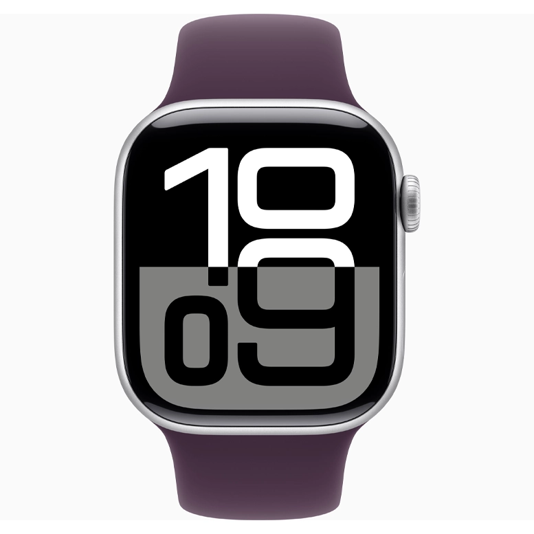 Apple Watch 10 Aluminum GPS Silver Sport Band Plum 46 mm 3