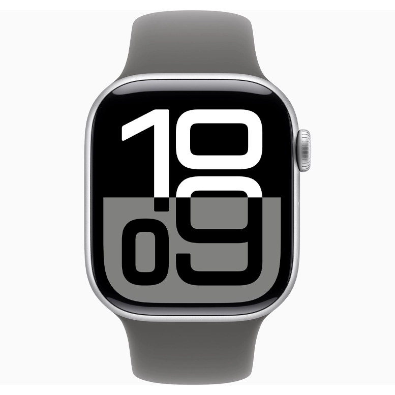 Apple Watch 10 Aluminum GPS Silver Sport Band Stone Gray 46 mm 3