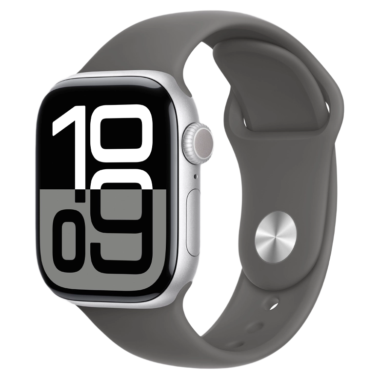 Apple Watch 10 Aluminum GPS Silver Sport Band Stone Gray 46 mm 2