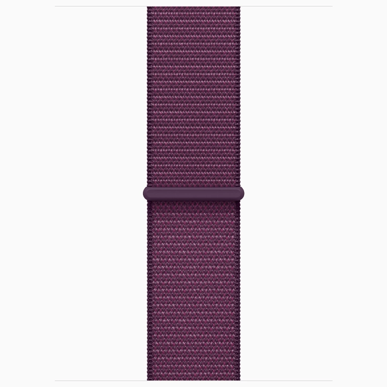 Apple Watch 10 Aluminum GPS Silver Textile Sport Loop Plum 42 mm 9