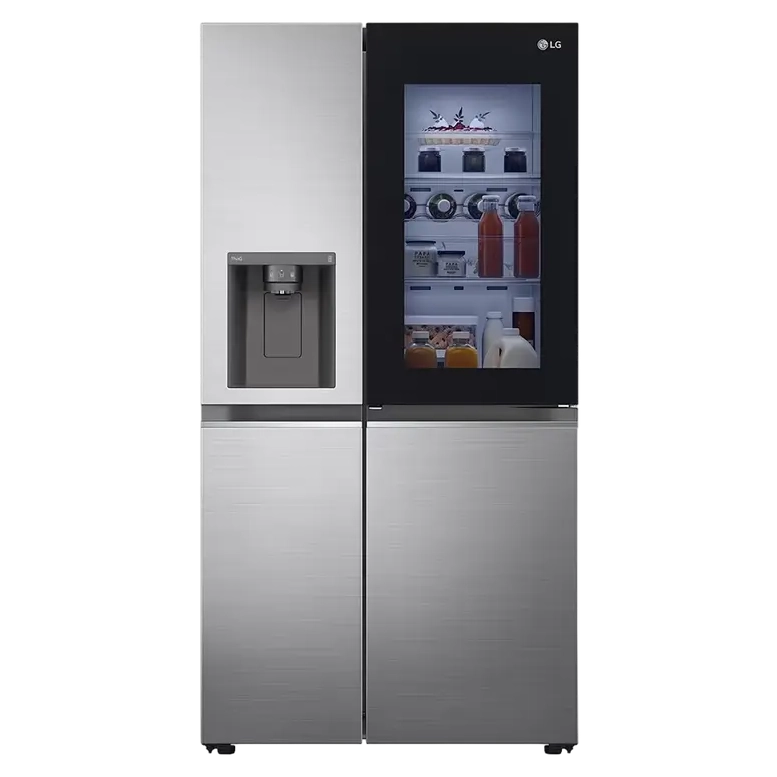 Frigider LG GSXV80PZLE, InstaView Door-in-Door, Argintiu