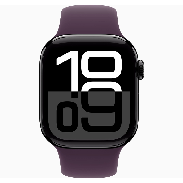 Apple Watch 10 Aluminum GPS Jet Black Sport Band Plum 46 mm 3