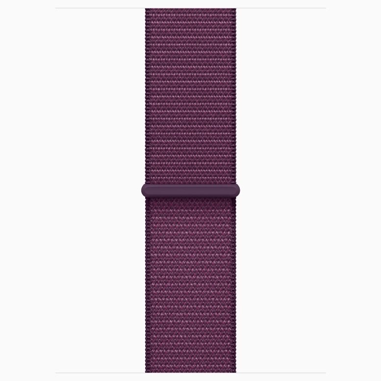 Apple Watch 10 Aluminum GPS Jet Black Textile Sport Loop Plum 42 mm 10