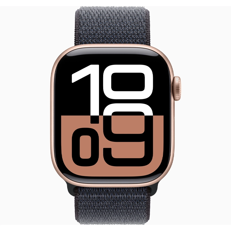 Apple Watch 10 Aluminum GPS Rose gold Textile Sport Loop Ink 42 mm 4