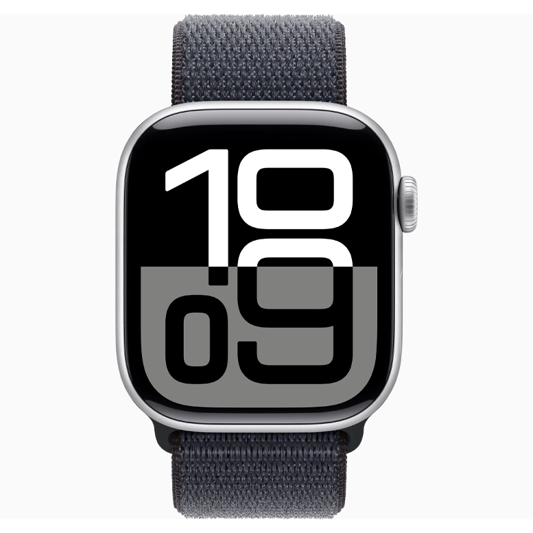 Apple Watch 10 Aluminum GPS Silver Textile Sport Loop Ink 42 mm 3