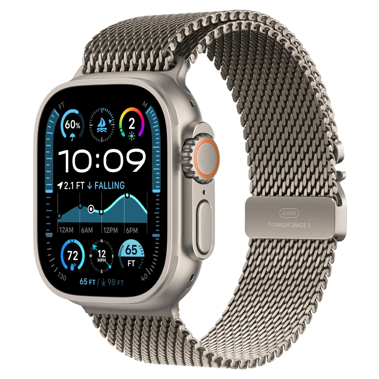 Apple Watch Ultra 2 Natural Titanium Milanese Loop Natural 2