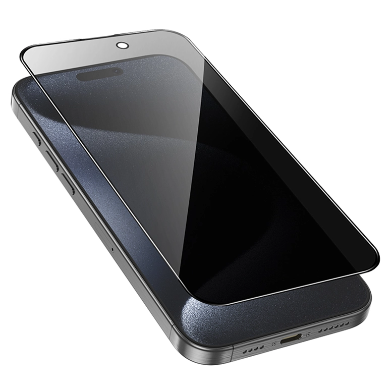 Набор защитных стекол HOCO Guardian антишпион для iPhone 16 Pro (G15) 4