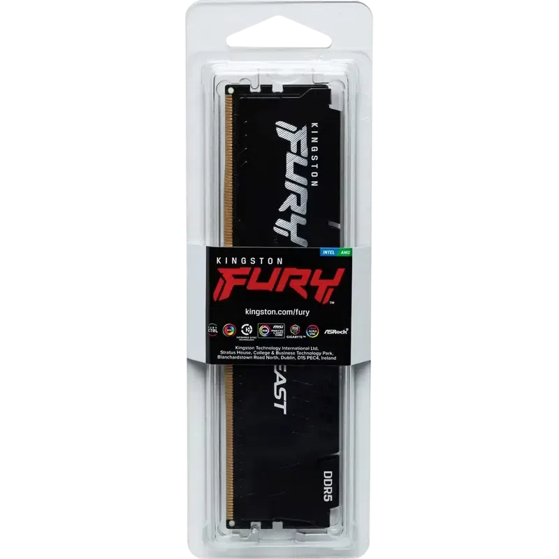 Memorie RAM Kingston FURY Beast, DDR5 SDRAM, 6000 MHz, 16GB 5