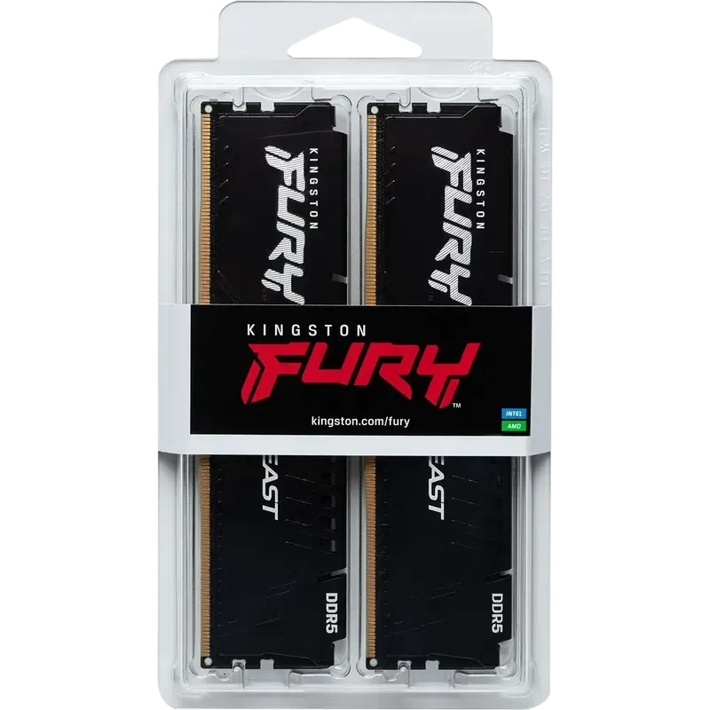 Memorie RAM Kingston FURY Beast, DDR5 SDRAM, 5600 MHz, 32GB 4