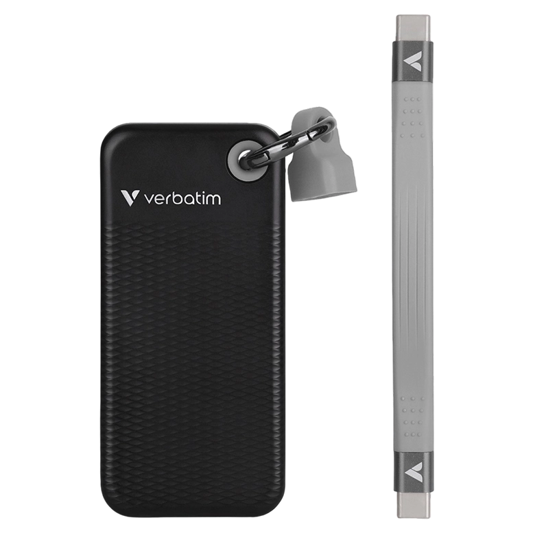 Внешний портативный SSD накопитель Verbatim Pocket, 1TБ, Black / Gray