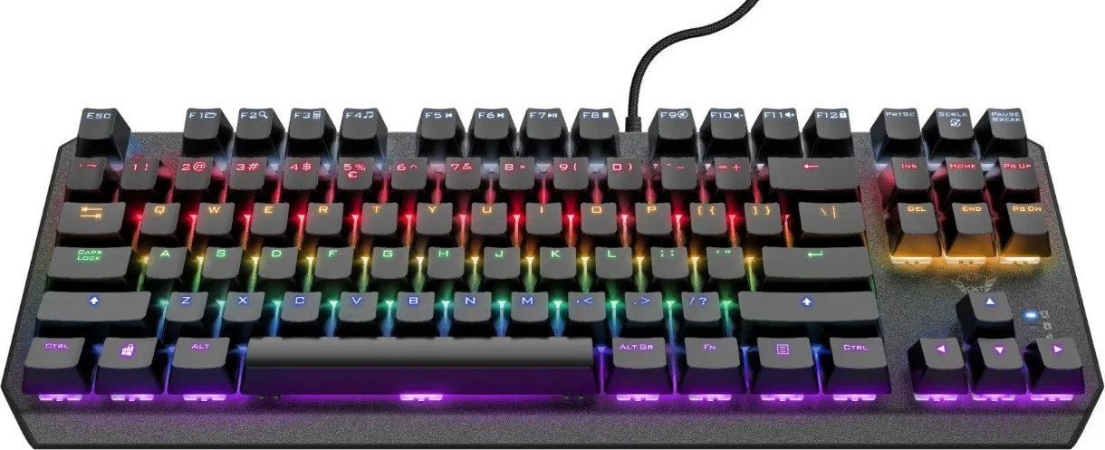 Клавиатура Trust GXT 834 Callaz TKL, Черный 2